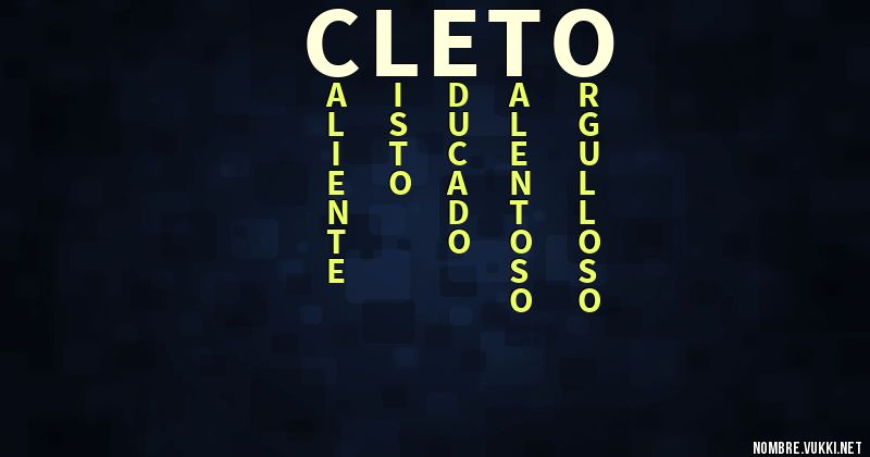 Acróstico cleto