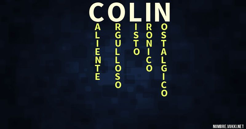 Acróstico colin