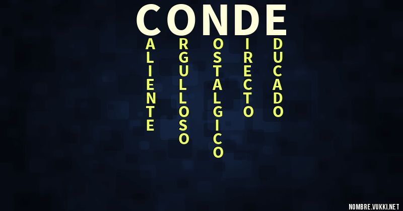 Acróstico conde