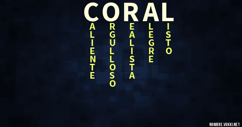 Acróstico coral