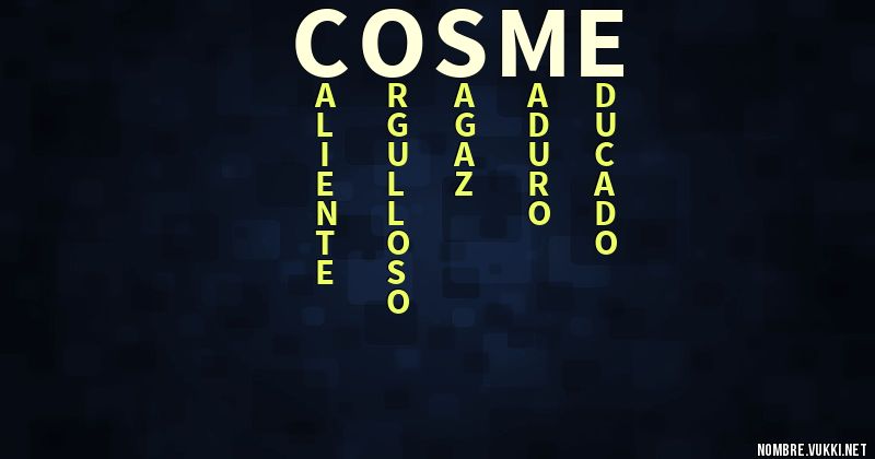 Acróstico cosme