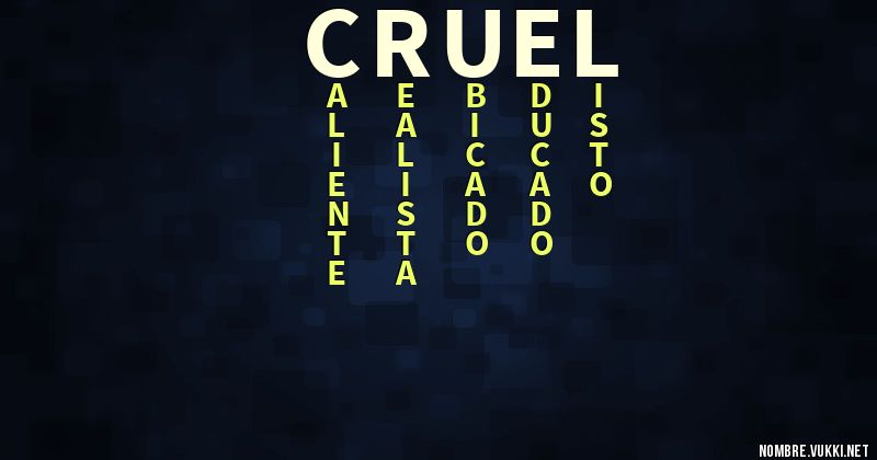 Acróstico cruel
