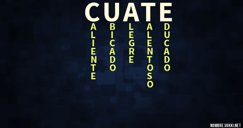 Acróstico cuate