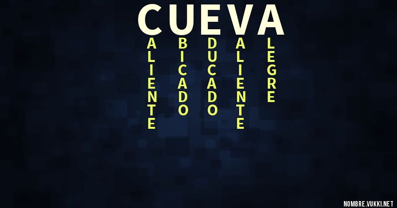 Acróstico cueva