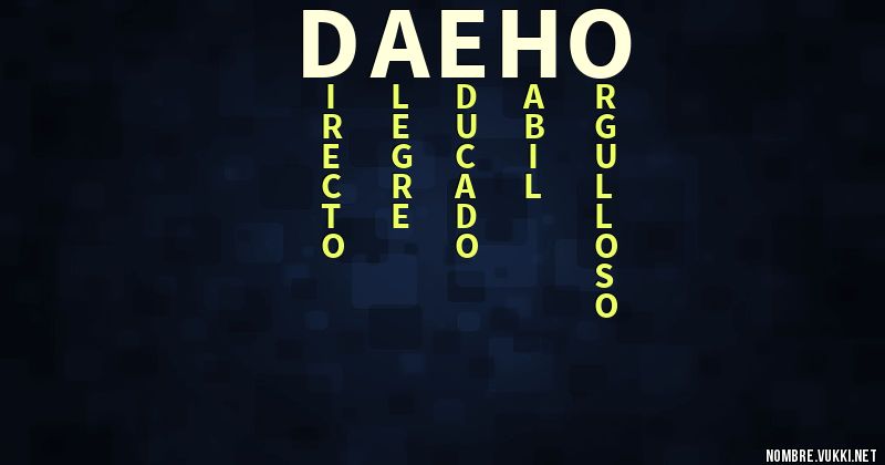Acróstico dae-ho