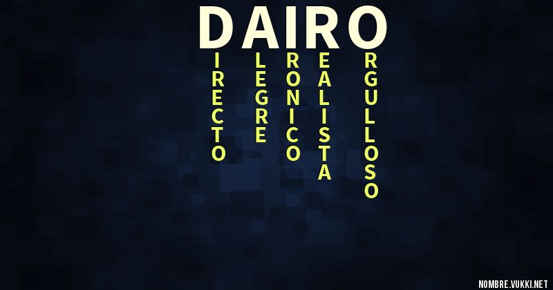 Acróstico dairo