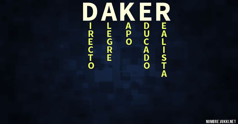 Acróstico daker