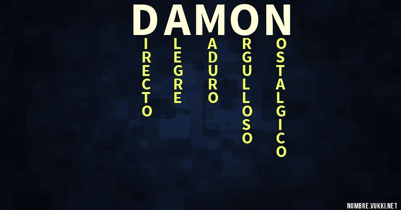 Acróstico damón.