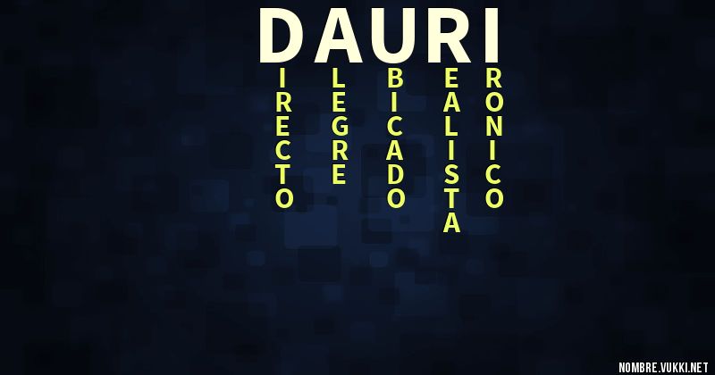 Acróstico dauri