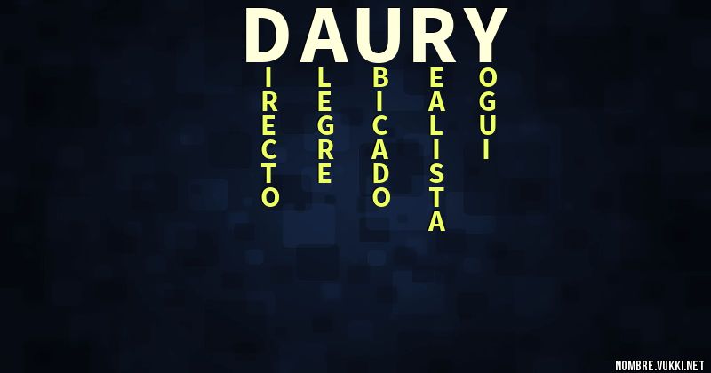 Acróstico daury