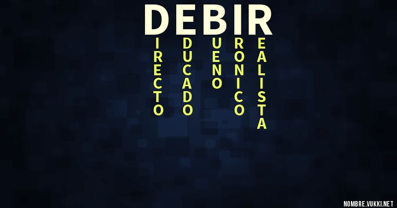 Acróstico debir