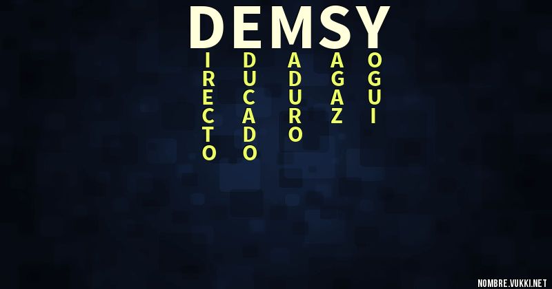 Acróstico demsy