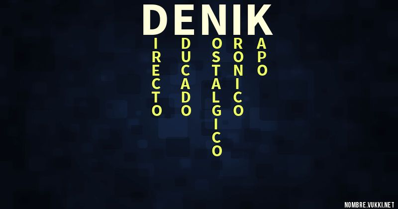 Acróstico denik