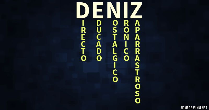 Acróstico deniz