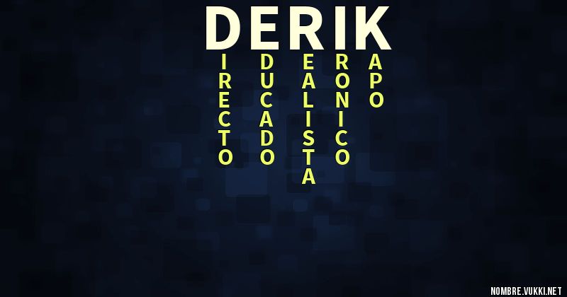 Acróstico derik