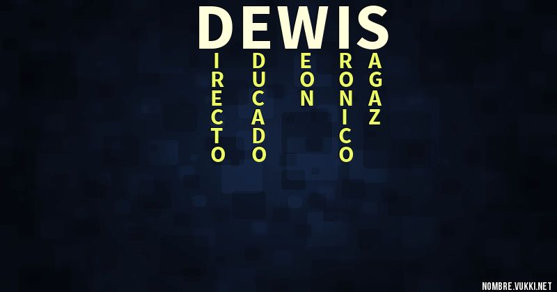 Acróstico dewis