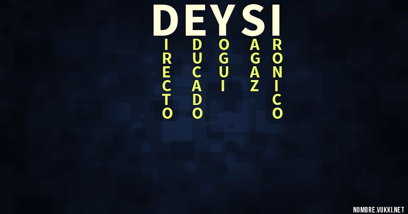 Acróstico deysi