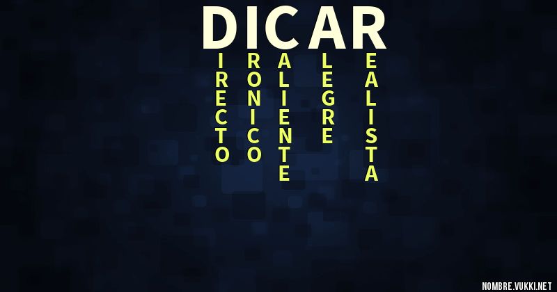Acróstico dicar