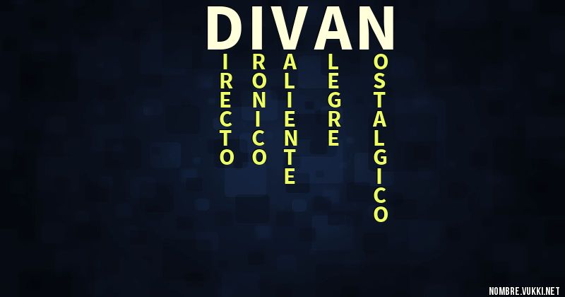 Acróstico divan