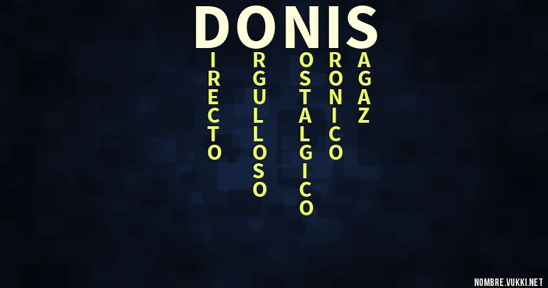 Acróstico donis