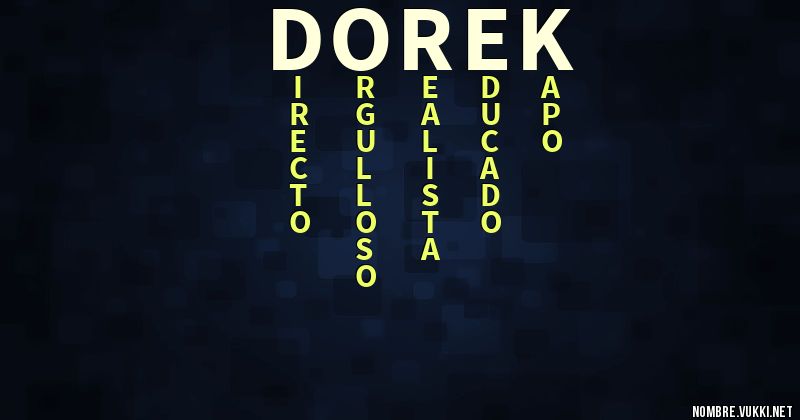 Acróstico dorek