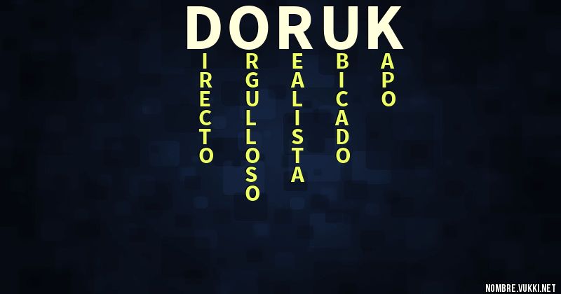 Acróstico doruk