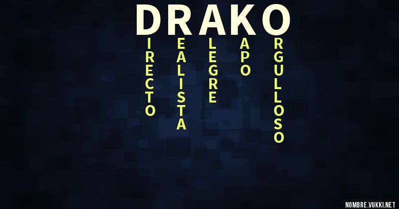 Acróstico drako