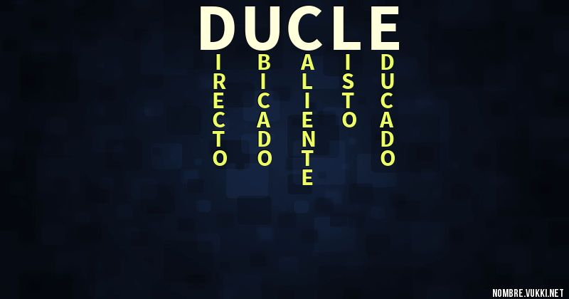 Acróstico ducle