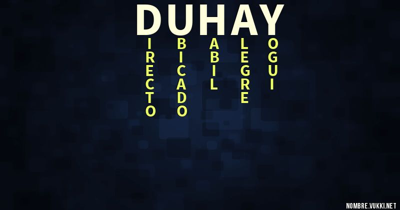 Acróstico duhay