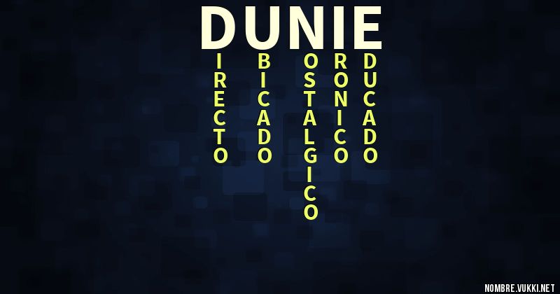 Acróstico dunie