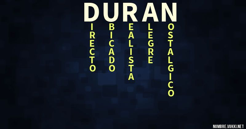 Acróstico durán