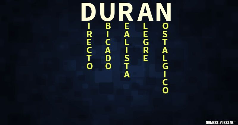 Acróstico duran