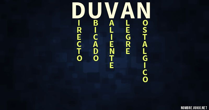Acróstico duván