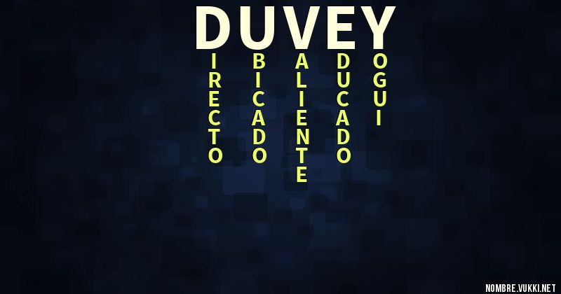 Acróstico duvey