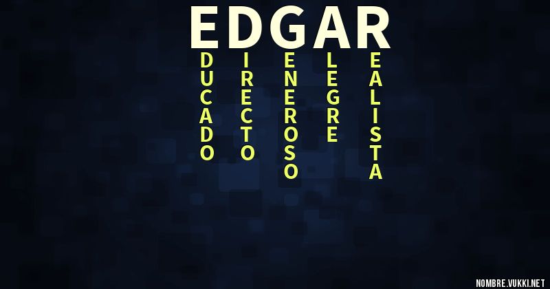 Acróstico edgar