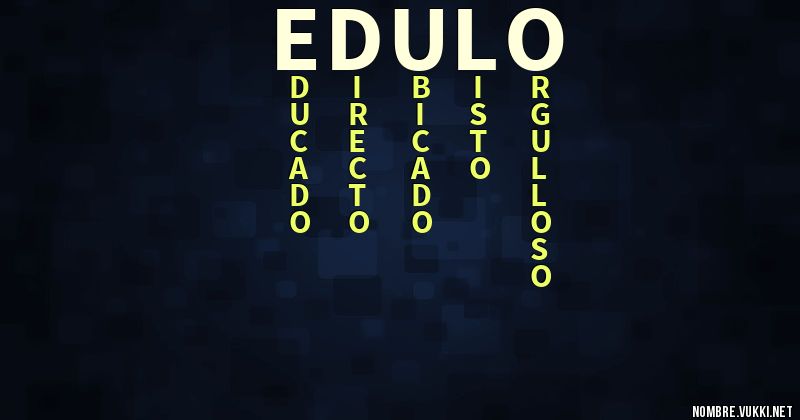 Acróstico edulo