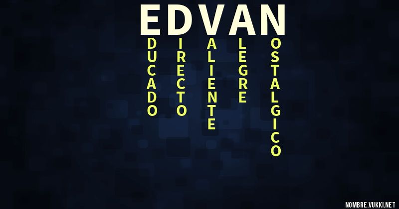 Acróstico edvan