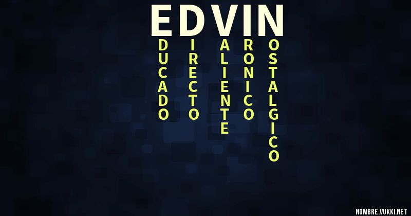 Acróstico edvin