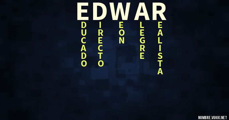 Acróstico edwar