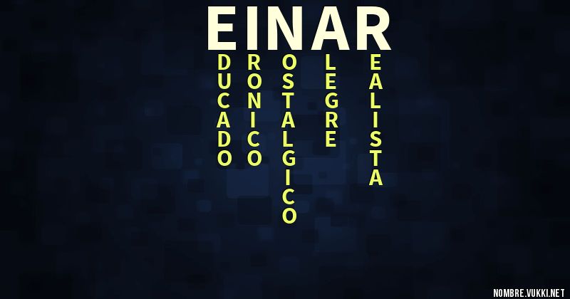 Acróstico einar