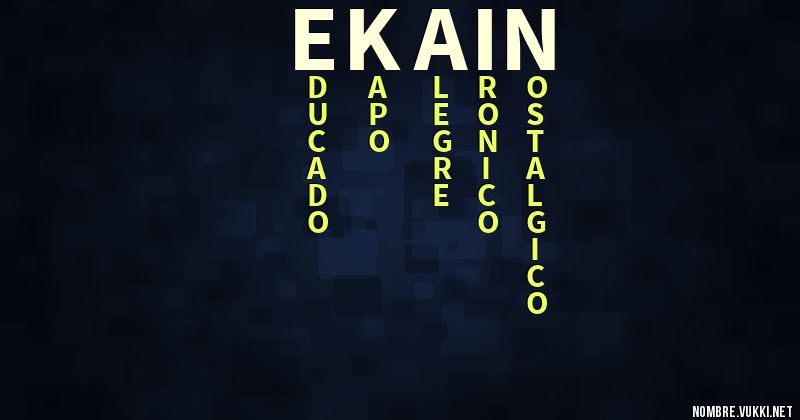 Acróstico ekain