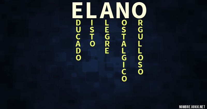 Acróstico elano