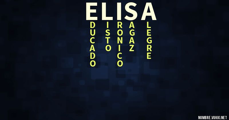 Acróstico elisa