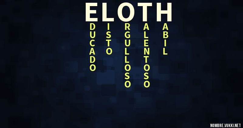 Qu Significa Eloth