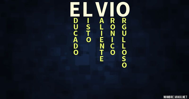 Acróstico elvio