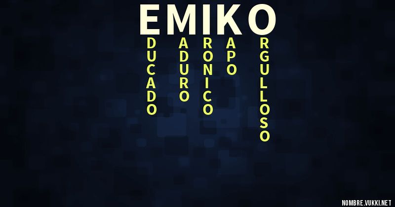 Acróstico emiko