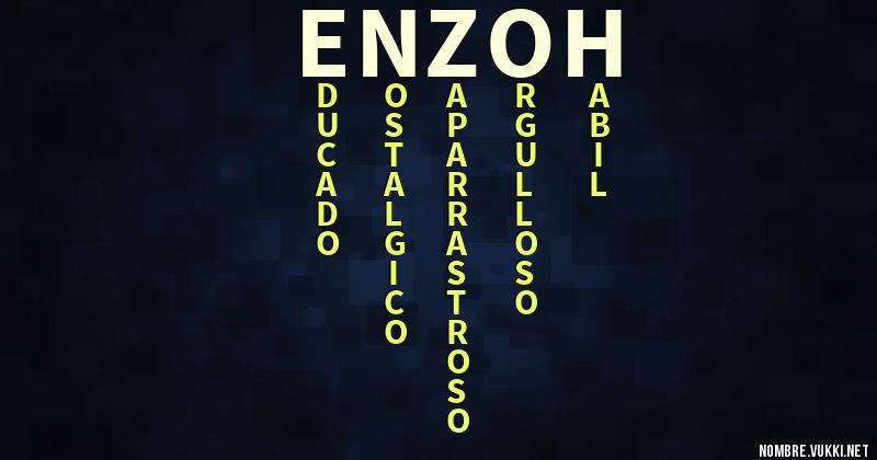 Acróstico enzoh