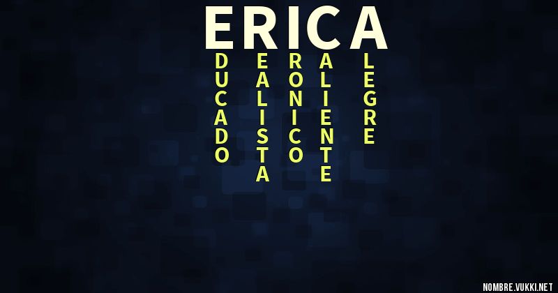 Acróstico erica