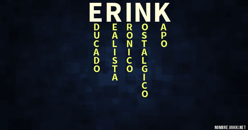 Acróstico erink
