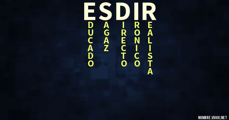 Acróstico esdir